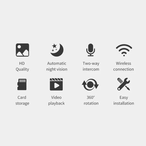 1080 Pixels WiFi Security Camera System Night Vision