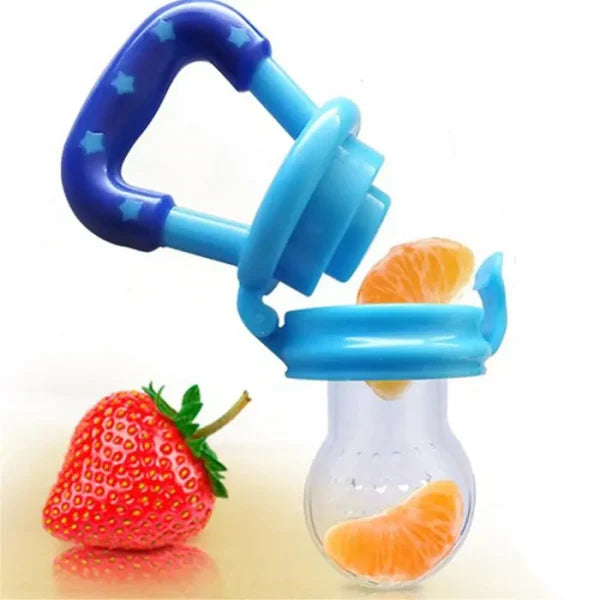 Baby Fruit Pacifier | Fresh Fruit Feeder, Teething & Nibbler Toy For Infant | Safe Silicone Pacifier (random Color)