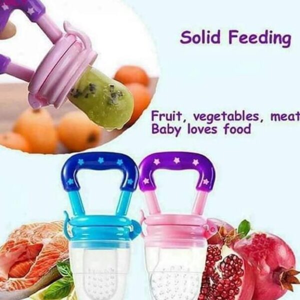 Baby Fruit Pacifier | Fresh Fruit Feeder, Teething & Nibbler Toy For Infant | Safe Silicone Pacifier (random Color)