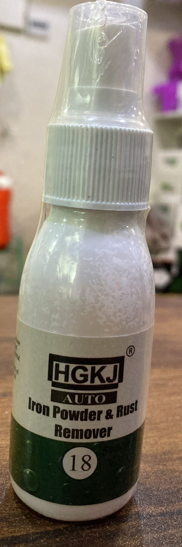 Hgkj-18-60ml Car Paint Wheel Iron Powder Rust Remover Car Logo Rust Spray Cleaner Repair Refurbising Accessories