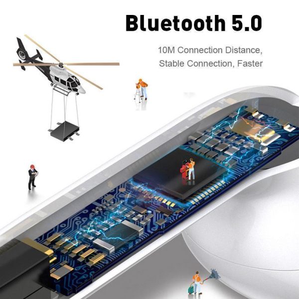 I12 Tws Earbudstouch Control Earphones Headsets With Mic In-ear Stereo Earbuds | Mini Headphones Wireless Bluetooth 5.0 With Case Sensors | Compatible With Ios And Android Devices