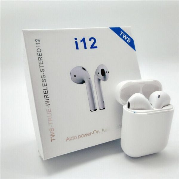 I12 Tws Earbudstouch Control Earphones Headsets With Mic In-ear Stereo Earbuds | Mini Headphones Wireless Bluetooth 5.0 With Case Sensors | Compatible With Ios And Android Devices