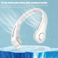 Neck Fan Portable Bladeless | Portable Rechargeable Fan Bladeless Neck Fan (random Color)